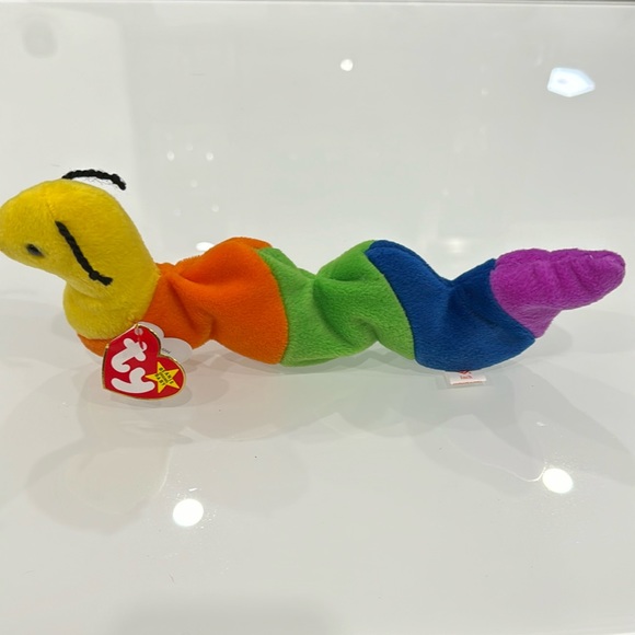 VTG Inch Worm TY original beanie baby RETIRED Errors misprints 1995 Rare Tag - Picture 2 of 6